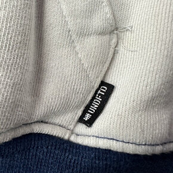 Undefeated Icon Logo Hoodie Sweatshirt Size M Colorblock UNDFTD Blue White - Picture 3 of 10